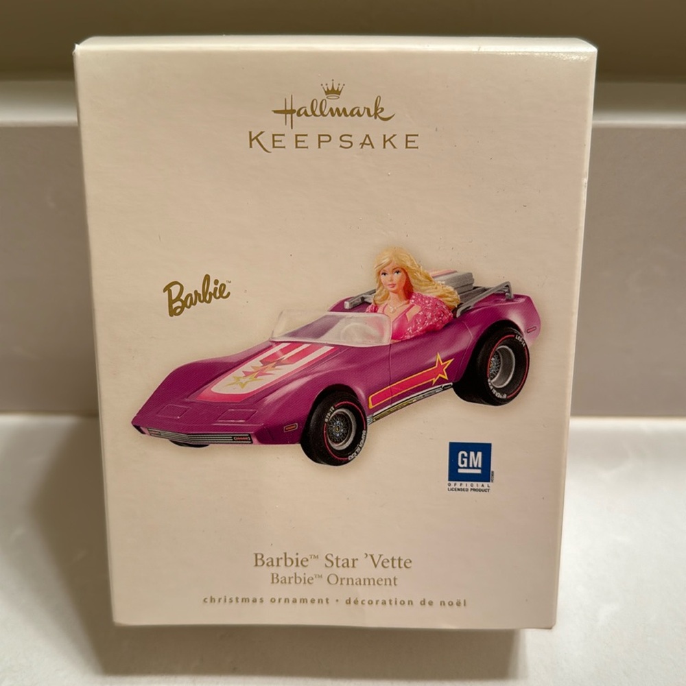 Barbie Star 'Vette Hallmark Ornament